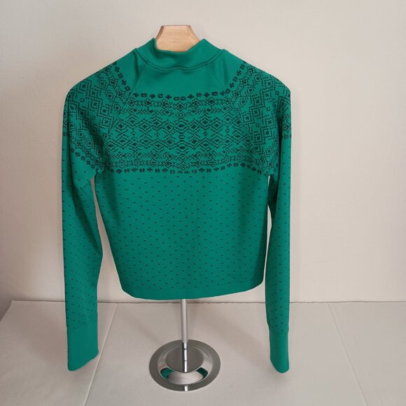 DSG Green with Black Fair Isle Style Long Sleeve Shirt Girl’s Size M - Picture 10 of 11